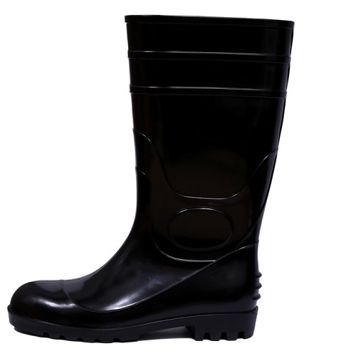 Fortune Jumbo -14 Black Steel Toe Gum Boot, Size: 5